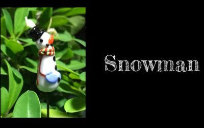 Snowman Bead/Plant Poke